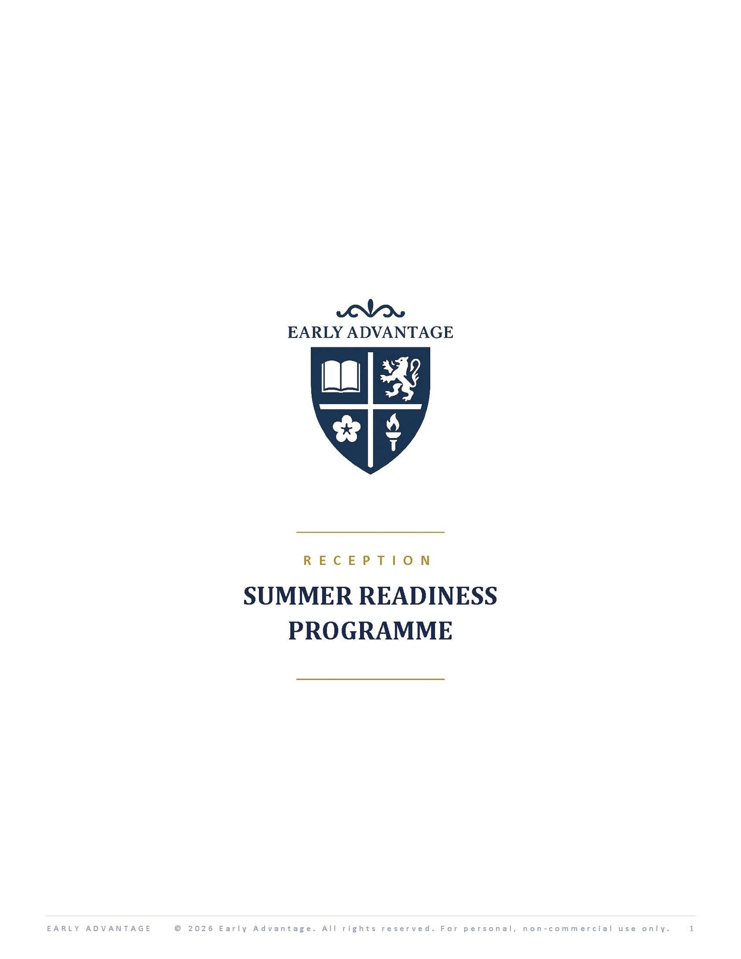 The Reception Summer Readiness Pack: 10-day programme